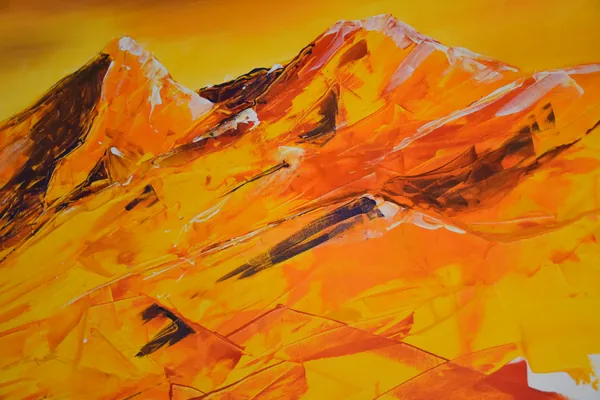 Glühende Berge